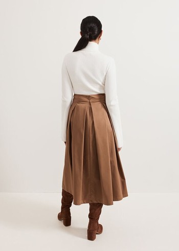 Phase Eight Trinity Petite Skirts Brown Canada | IMPCBQ-271